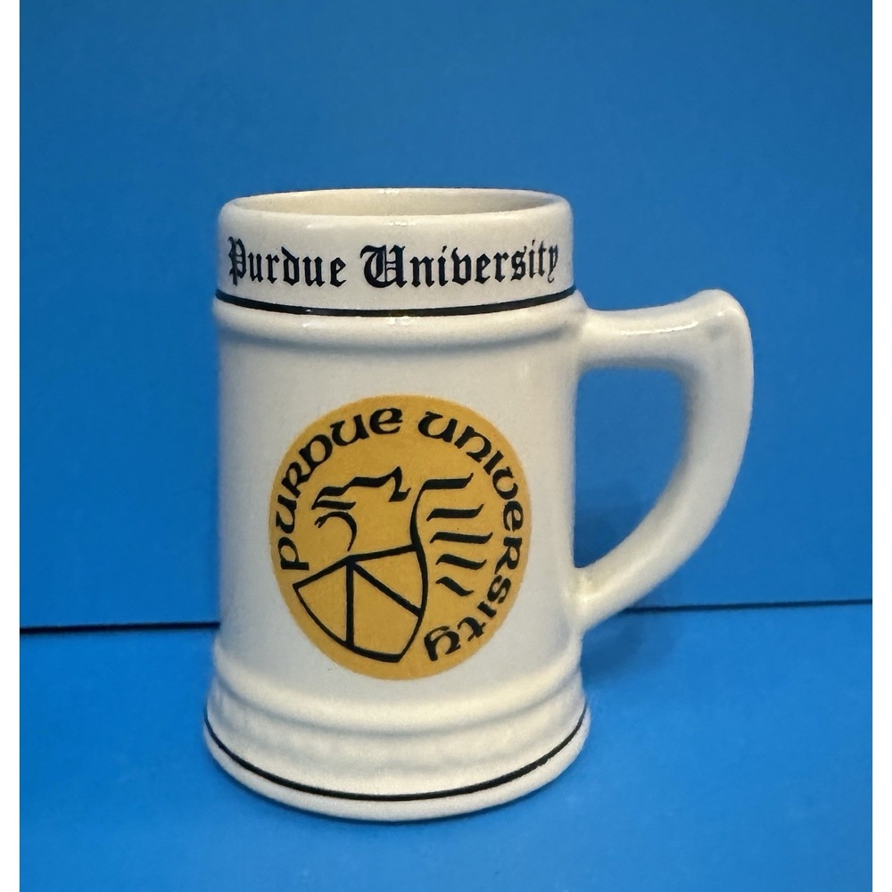 Vintage Purdue University Stein Mug College Collectible 16 Ounces 5.5" Tall